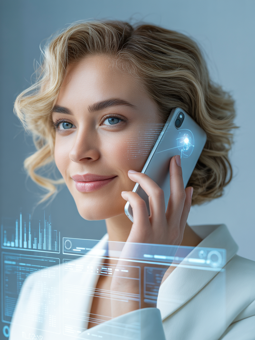 AI concierge experience — guest connecting with a wellness business through an AI-powered phone interface