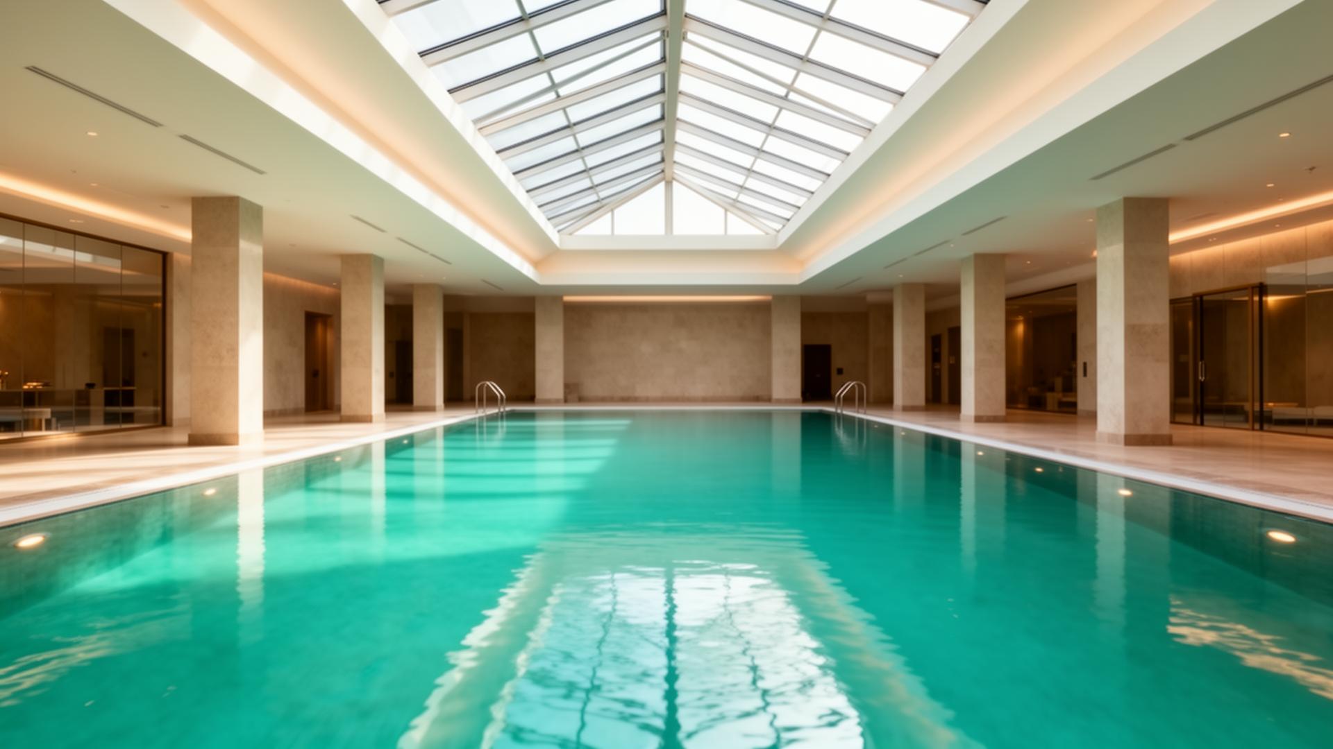 Calm indoor pool