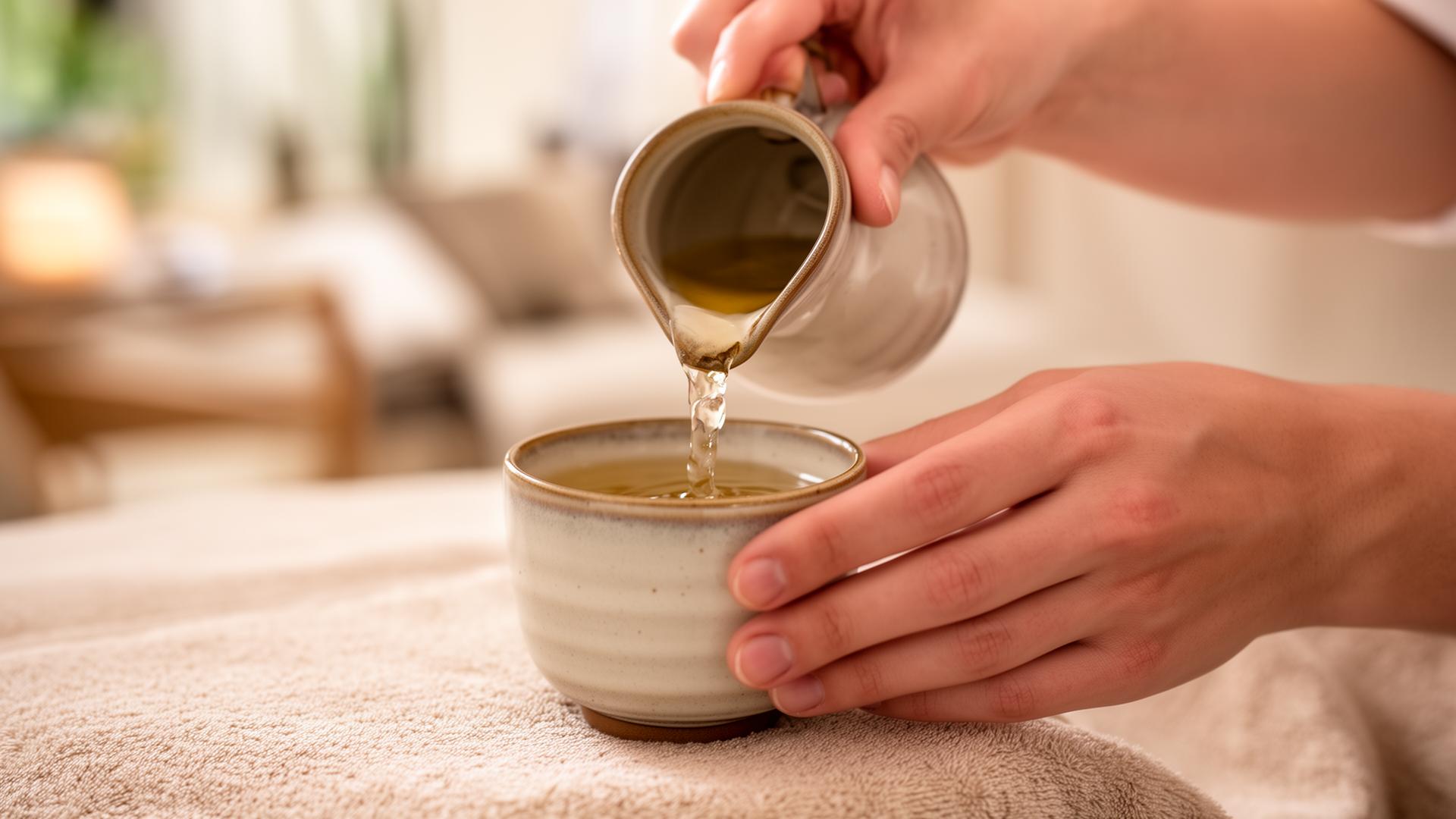 Guest service moment at a spa